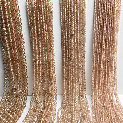 2/3/4mm Πολύχρωμες χάντρες από πέτρα ζιργκόν με φυσική ζιργκόν Κρυστάλλινες χάντρες για κοσμήματα που κατασκευάζουν DIY Αξεσουάρ βραχιολιών 15``