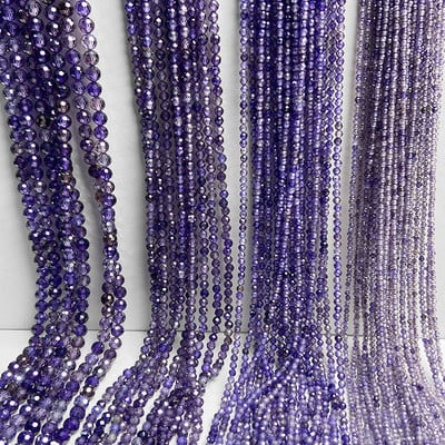 2/3/4mm Πολύχρωμες χάντρες από πέτρα ζιργκόν με φυσική ζιργκόν Κρυστάλλινες χάντρες για κοσμήματα που κατασκευάζουν DIY Αξεσουάρ βραχιολιών 15``