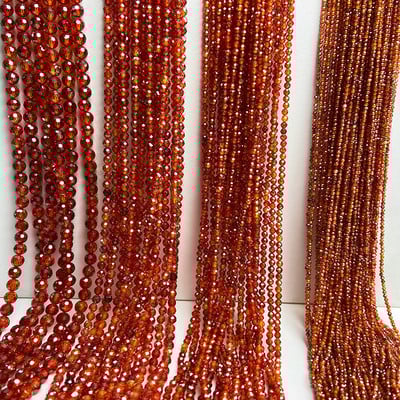 2/3/4mm Πολύχρωμες χάντρες από πέτρα ζιργκόν με φυσική ζιργκόν Κρυστάλλινες χάντρες για κοσμήματα που κατασκευάζουν DIY Αξεσουάρ βραχιολιών 15``