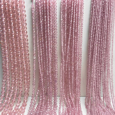 2/3/4mm Πολύχρωμες χάντρες από πέτρα ζιργκόν με φυσική ζιργκόν Κρυστάλλινες χάντρες για κοσμήματα που κατασκευάζουν DIY Αξεσουάρ βραχιολιών 15``