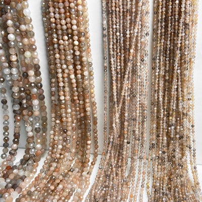 2/3/4mm Πολύχρωμες χάντρες από πέτρα ζιργκόν με φυσική ζιργκόν Κρυστάλλινες χάντρες για κοσμήματα που κατασκευάζουν DIY Αξεσουάρ βραχιολιών 15``