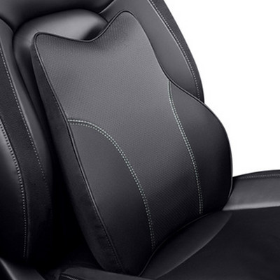 Δερμάτινο σετ μαξιλαριών λαιμού αυτοκινήτου Memory Foam Αυτόματο Πίσω Κάθισμα Πίσω Προσκέφαλο στο αυτοκίνητο Υποστηρίζει οσφυϊκή πλευρά Αξεσουάρ κάλυμμα μαξιλαριού ταξιδιού