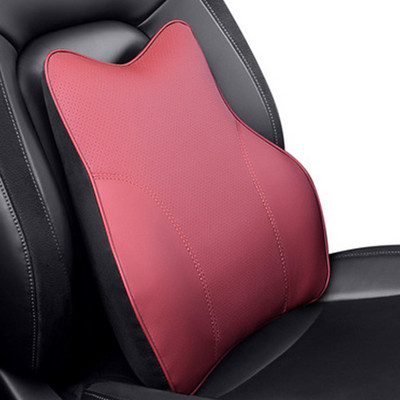 Δερμάτινο σετ μαξιλαριών λαιμού αυτοκινήτου Memory Foam Αυτόματο Πίσω Κάθισμα Πίσω Προσκέφαλο στο αυτοκίνητο Υποστηρίζει οσφυϊκή πλευρά Αξεσουάρ κάλυμμα μαξιλαριού ταξιδιού