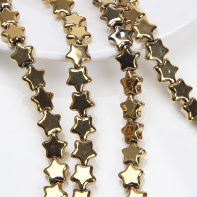 30 ΤΕΜ. 7 χιλιοστών λάμψη γυάλινες χάντρες με πεντάκτινα αστέρια ΑΒ έγχρωμες χάντρες για βραχιόλια κατασκευής κοσμημάτων Προμήθειες κολιέ Αξεσουάρ DIY