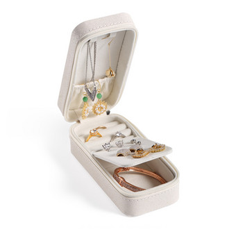 Casegrace 2022 Small Travel Jewelry Box Organizer Φορητό PU Δερμάτινα σκουλαρίκια Δαχτυλίδι Κολιέ Θήκη κοσμήματος Velvet Jewellery Box
