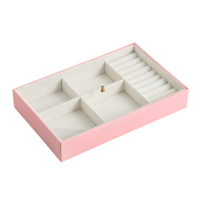 Casegrace Συρτάρι Κουτί αποθήκευσης κοσμημάτων Δερμάτινο κοσμηματοπωλείο Δίσκος προβολής για γυναίκες Κολιέ σκουλαρίκι για κορίτσι Θήκη δαχτυλίδι με καπάκι