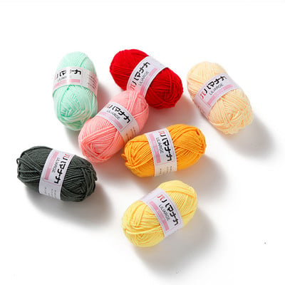1 ролка 25 грама цветна акрилна прежда Конци за плетене на една кука Евтина плетена вълнена линия за ръчно изработени на едро пуловери и шалове