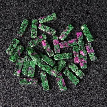 13x4mm Imperial Agates Spacer Beads Επίπεδος ορθογώνιος σωλήνας φυσική πέτρα Χαλαρή χάντρα για κοσμήματα Προμήθεια βραχιολιών σκουλαρίκια DIY