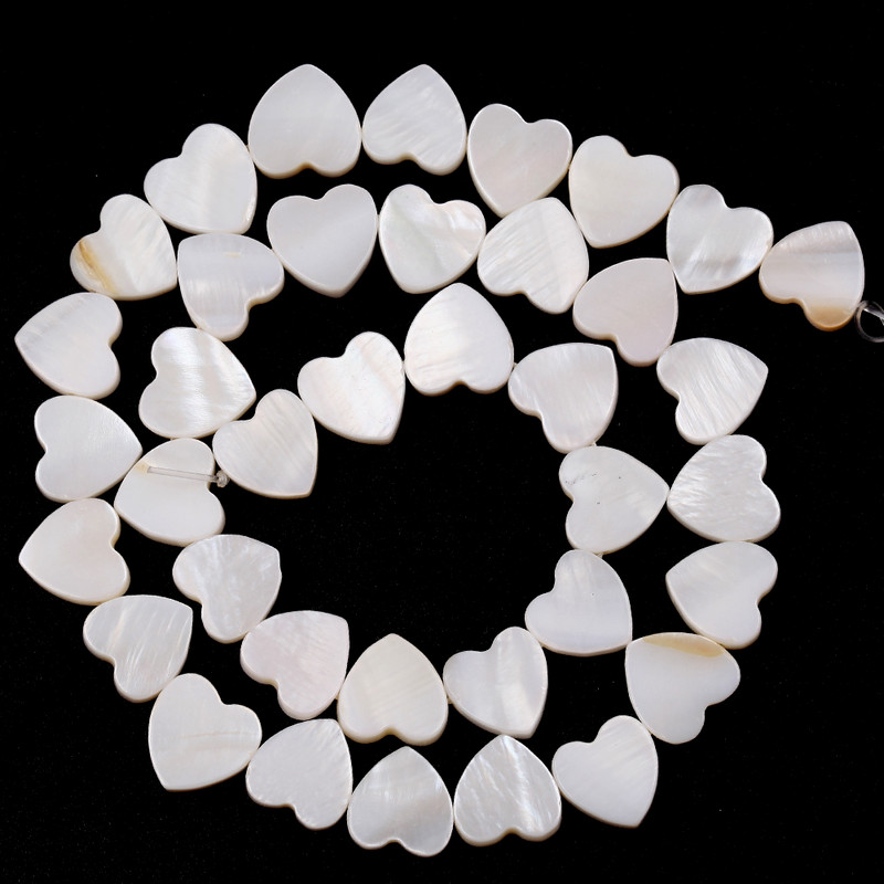 Φυσικό Λευκό Κέλυφος Καρδιά Αγάπης Mother Of Pearl Loose Spacer Beads For Jewelry Making DIY Βραχιόλι Χειροποίητο 6/8/10mm
