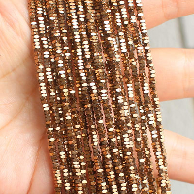 Естествени хематитни цветни фасетирани мъниста 1X2 mm, 330 бр., За правене на бижута „направи си сам“! Смесени едро за всички артикули!