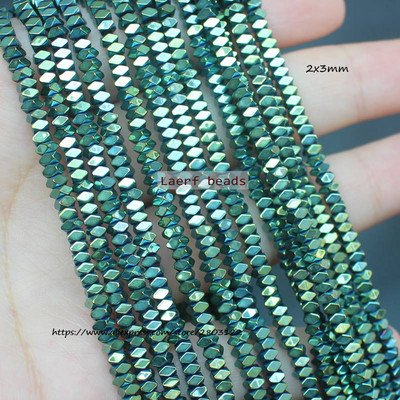 Естествени хематитни цветни фасетирани мъниста 1X2 mm, 330 бр., За правене на бижута „направи си сам“! Смесени едро за всички артикули!