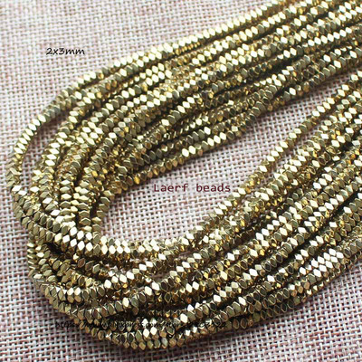 Естествени хематитни цветни фасетирани мъниста 1X2 mm, 330 бр., За правене на бижута „направи си сам“! Смесени едро за всички артикули!