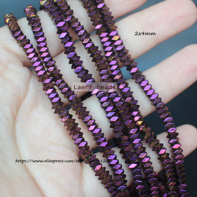 Естествени хематитни цветни фасетирани мъниста 1X2 mm, 330 бр., За правене на бижута „направи си сам“! Смесени едро за всички артикули!