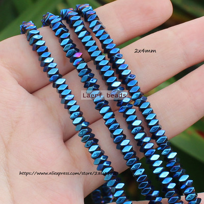 Естествени хематитни цветни фасетирани мъниста 1X2 mm, 330 бр., За правене на бижута „направи си сам“! Смесени едро за всички артикули!