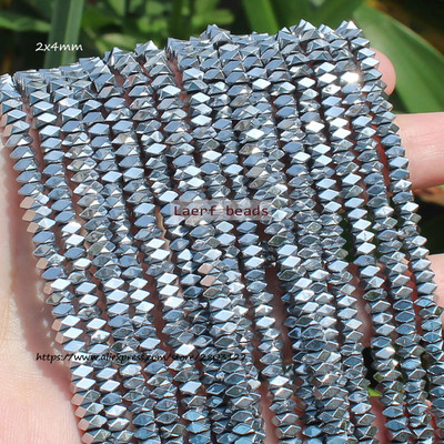 Естествени хематитни цветни фасетирани мъниста 1X2 mm, 330 бр., За правене на бижута „направи си сам“! Смесени едро за всички артикули!