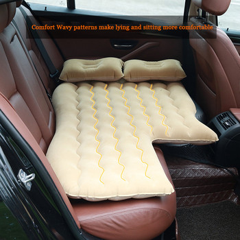 Консумативи за интериора на автомобила Надуваемо легло за пътуване на автомобила Многофункционално легло с въздушна възглавница за кола може да седи и лежи надуваемо легло с назъбени зъби