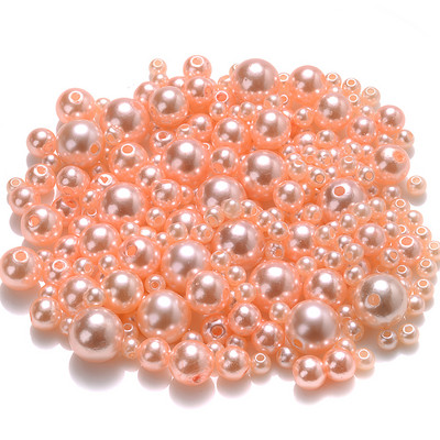 iYOE 4/6/8/10 mm Mješavina veličina Akrilne okrugle perle imitacije bisera Sjajne razmaknice za izradu narukvica, ogrlica DIY ručni rad