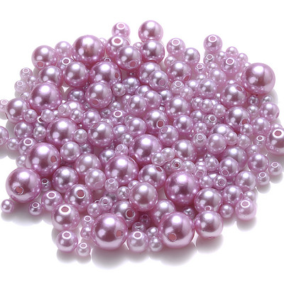 iYOE 4/6/8/10 mm Mješavina veličina Akrilne okrugle perle imitacije bisera Sjajne razmaknice za izradu narukvica, ogrlica DIY ručni rad