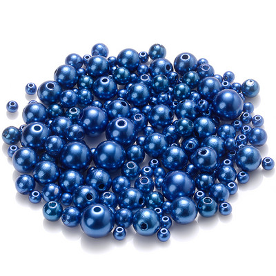 iYOE 4/6/8/10 mm Mješavina veličina Akrilne okrugle perle imitacije bisera Sjajne razmaknice za izradu narukvica, ogrlica DIY ručni rad