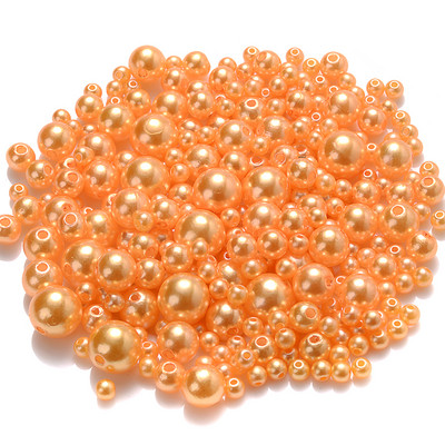 iYOE 4/6/8/10 mm Mješavina veličina Akrilne okrugle perle imitacije bisera Sjajne razmaknice za izradu narukvica, ogrlica DIY ručni rad