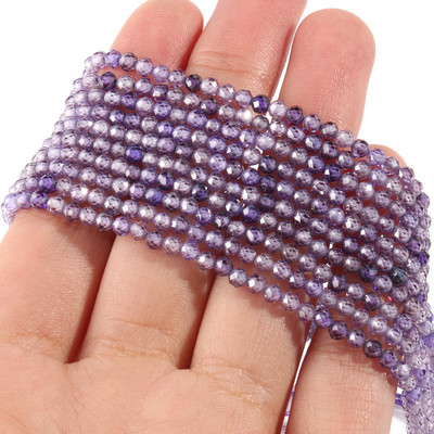 2 3 4mm margele cu stras din zirconiu cubic fațetate Mărgele rotunde de zircon multicolore libere pentru realizarea de bijuterii, brățară cu mărgele DIY