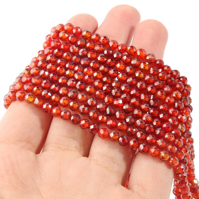 2 3 4mm margele cu stras din zirconiu cubic fațetate Mărgele rotunde de zircon multicolore libere pentru realizarea de bijuterii, brățară cu mărgele DIY