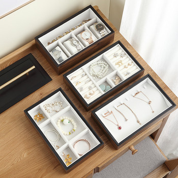2023 Multilayer Large Jewelry Box Organizer Ξύλινη θήκη αποθήκευσης κοσμημάτων Προβολή δώρου Κασετίνα δαχτυλίδι σκουλαρίκι κολιέ Κουτί κοσμημάτων