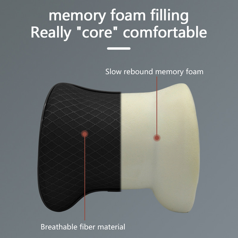 Pernă de pernă pentru tetieră pentru gât pentru mașină Protector pentru suport pentru cap pentru scaunul pentru autovehicule Bumbac cu memorie pentru spătarul de birou