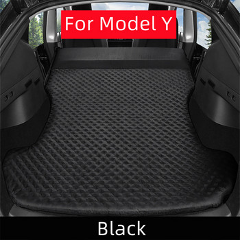 За Tesla Model 3 Model Y 2017-2022 Надуваем надуваем дюшек Къмпинг на открито Надуваем специален велурен плат Автомобилно легло за пътуване