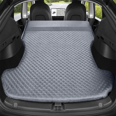 Pentru Tesla Model 3 Model Y 2017-2022 Saltea gonflabilă cu aer pentru camping în aer liber, gonflabilă specială din material de căprioară, pat de călătorie pentru mașină