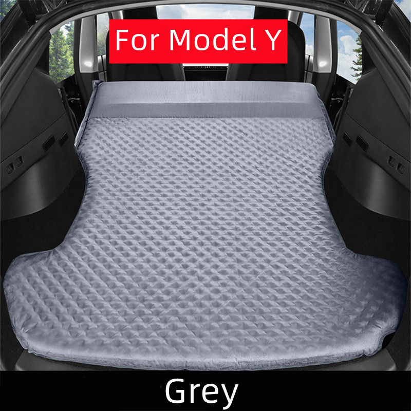 Tesla Model 3 Model Y 2017-2022 felfújható légmatrachoz kültéri kemping felfújható speciális velúr szövet autós utazóágyhoz