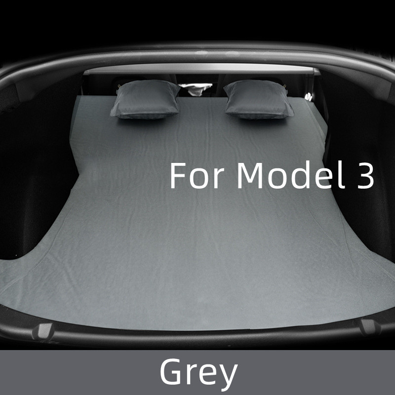 Tesla Model 3 Model Y 2017-2022 felfújható légmatrachoz kültéri kemping felfújható speciális velúr szövet autós utazóágyhoz