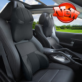 Memóriahabos autós nyaktámasztó párna nyakfájdalomcsillapító ágyéki háttámasz irodai székhez Csúcskategóriás nyakpárnák autóhoz