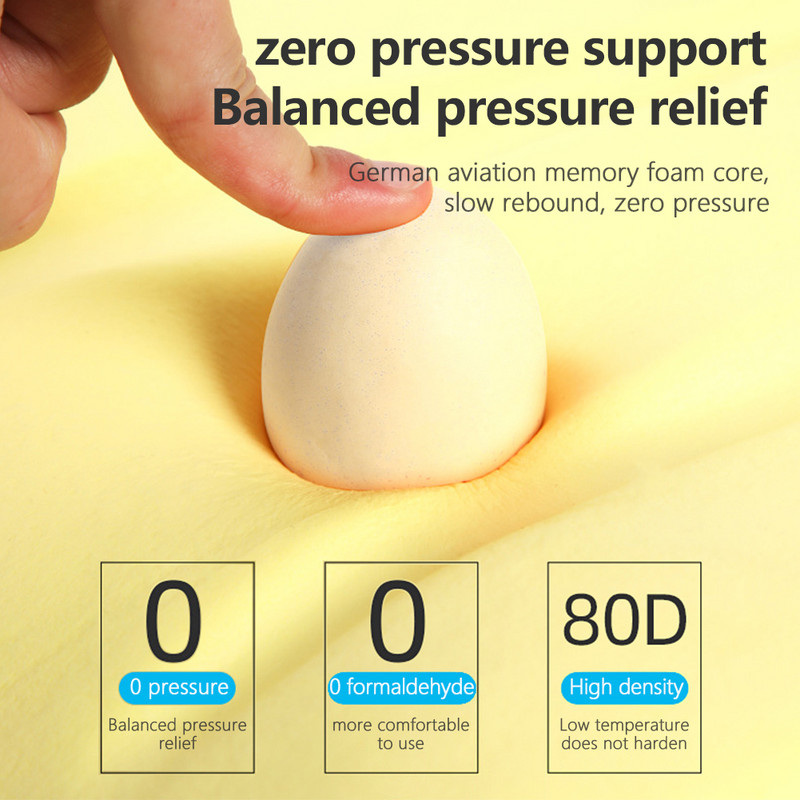 Memóriahabos autós nyaktámasztó párna nyakfájdalomcsillapító ágyéki háttámasz irodai székhez Csúcskategóriás nyakpárnák autóhoz