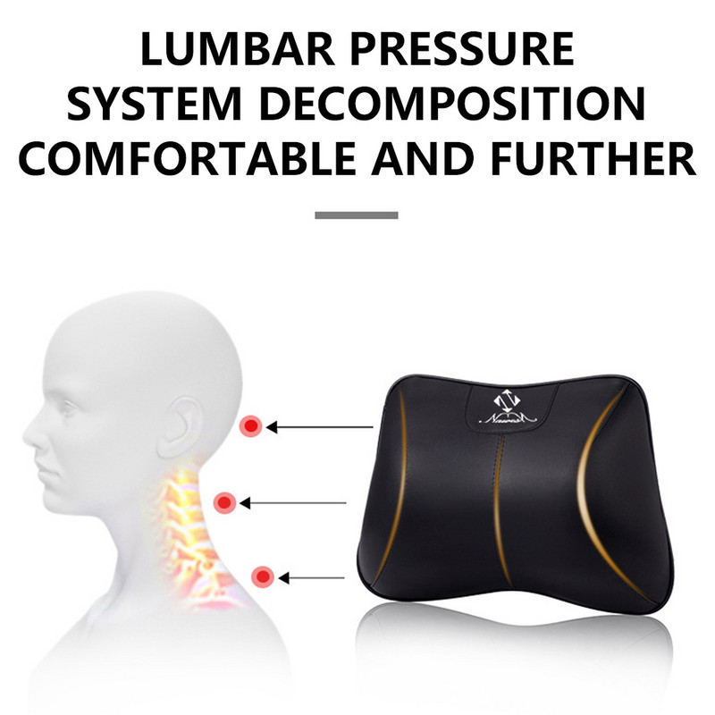 PU bőr autós fejtámla párna autós deréktámasz párna lélegző memóriahabos nyakpárna autóülés fejtámla Autós fejtámasz