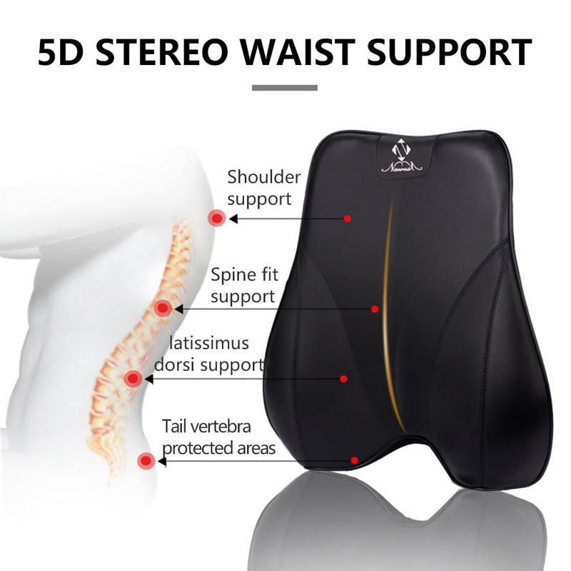 PU bőr autós fejtámla párna autós deréktámasz párna lélegző memóriahabos nyakpárna autóülés fejtámla Autós fejtámasz