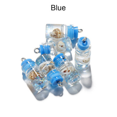 10db/tétel Conch Shell Ocean Drift Bottle Medálok Kézzel készített Kézműves Bűbájok Fülbevaló Nyaklánc Barkács ékszer készítési Kellékek