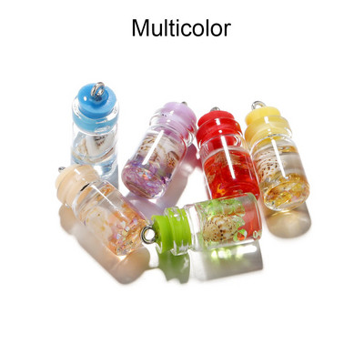 10db/tétel Conch Shell Ocean Drift Bottle Medálok Kézzel készített Kézműves Bűbájok Fülbevaló Nyaklánc Barkács ékszer készítési Kellékek