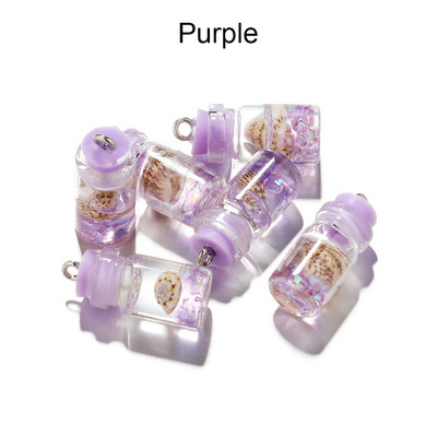 10db/tétel Conch Shell Ocean Drift Bottle Medálok Kézzel készített Kézműves Bűbájok Fülbevaló Nyaklánc Barkács ékszer készítési Kellékek