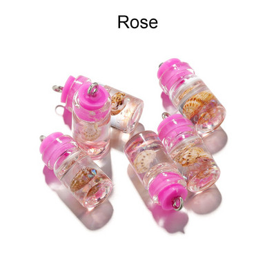 10db/tétel Conch Shell Ocean Drift Bottle Medálok Kézzel készített Kézműves Bűbájok Fülbevaló Nyaklánc Barkács ékszer készítési Kellékek