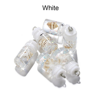 10db/tétel Conch Shell Ocean Drift Bottle Medálok Kézzel készített Kézműves Bűbájok Fülbevaló Nyaklánc Barkács ékszer készítési Kellékek