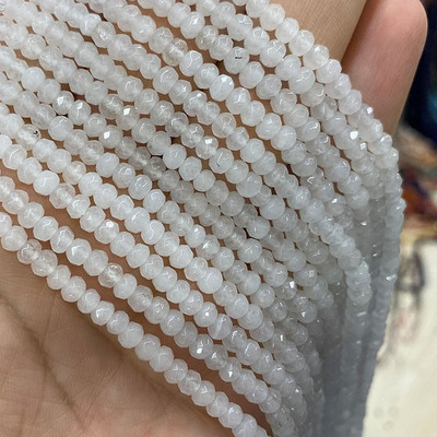 Mărgele de rubin fațetate colorate Mărgele din piatră naturală pentru realizarea de bijuterii DIY Bratara cu farmec Accesorii pentru colier 2*4mm