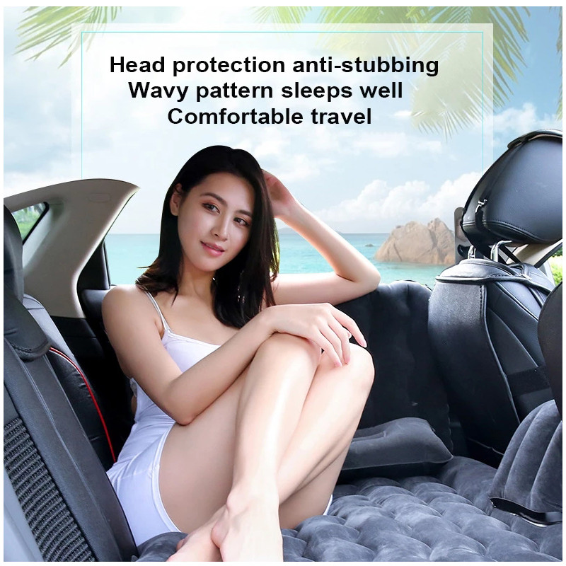 Saltea gonflabilă pentru mașină pentru protecția capului de somn Saltea de aer pentru mașină în aer liber Pat de călătorie Saltea gonflabilă Accesorii pentru mașini de camping