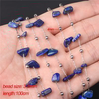 Természetes lapis lazuli gyöngy, kék, kerek cső, csiszolt laza távtartó kőgyöngyök ékszerkészítéshez, kézzel készített karkötők nyaklánchoz