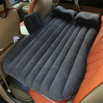 135cm Universal φουσκωτό στρώμα Κρεβάτι αυτοκινήτου για πίσω κάθισμα Κάμπινγκ Κρεβάτι ταξιδιού Χαλάκι ύπνου Μαξιλάρι φουσκωτό καναπέ Μαξιλάρι