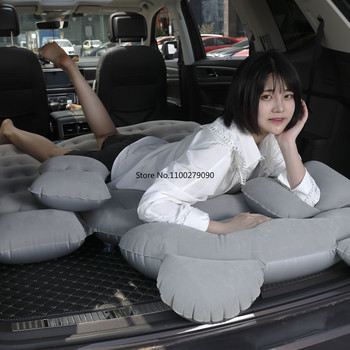 Εξωτερικό PVC Flocking Αυτοκινήτου Πίσω Κάθισμα Αερόστρωμα Κάμπινγκ Φορητό Ανθεκτικό Φουσκωτό Φορητό Κρεβάτι Ταξιδίου Εσωτερικά Αξεσουάρ Β