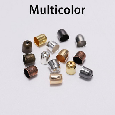 50-100 τμχ. Δερμάτινα κορδόνια Βραχιόλια Πόρπη για την εύρεση άκρης με φούντα 3 4 5 7 8 10 χλστ.