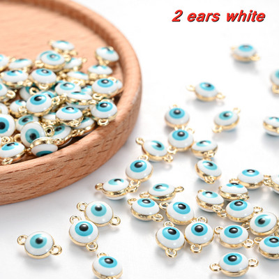 10/30/50 tk Metallist kurja silma helmed amuletid mitmevärvilised emailiga ripatsvõrud isetegemiseks kaelakee käevõru jalavõru ehtetarvikud