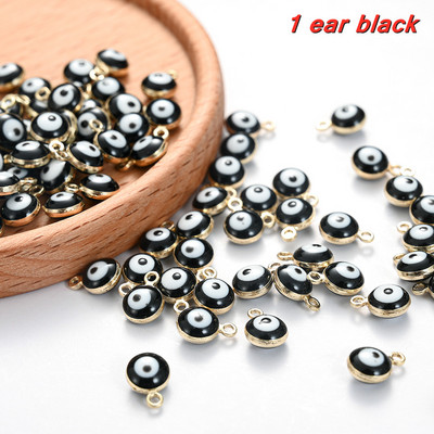 10/30/50 tk Metallist kurja silma helmed amuletid mitmevärvilised emailiga ripatsvõrud isetegemiseks kaelakee käevõru jalavõru ehtetarvikud