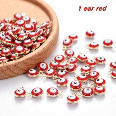 10/30/50 tk Metallist kurja silma helmed amuletid mitmevärvilised emailiga ripatsvõrud isetegemiseks kaelakee käevõru jalavõru ehtetarvikud